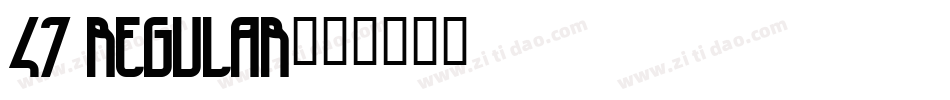 47 regular字体转换